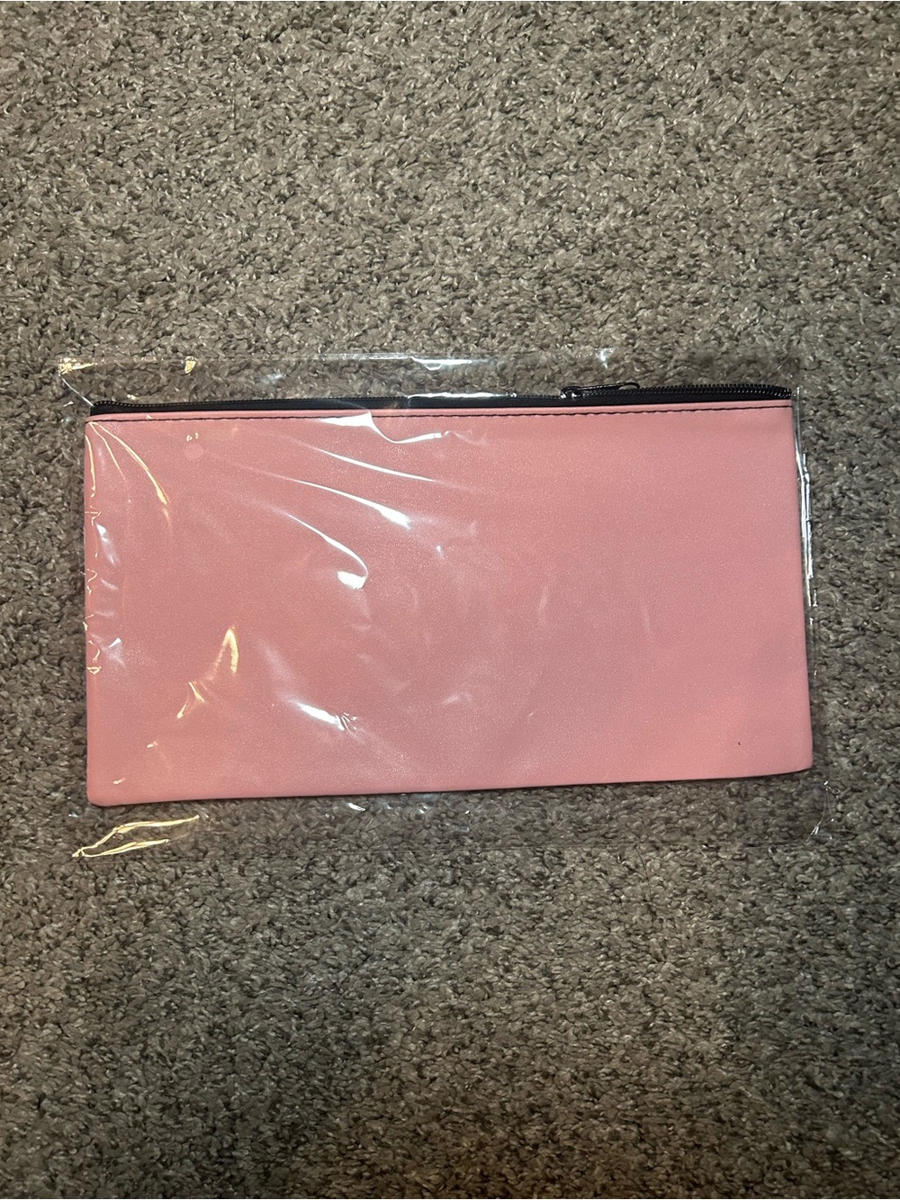 Pink Zip Clutch Pouch